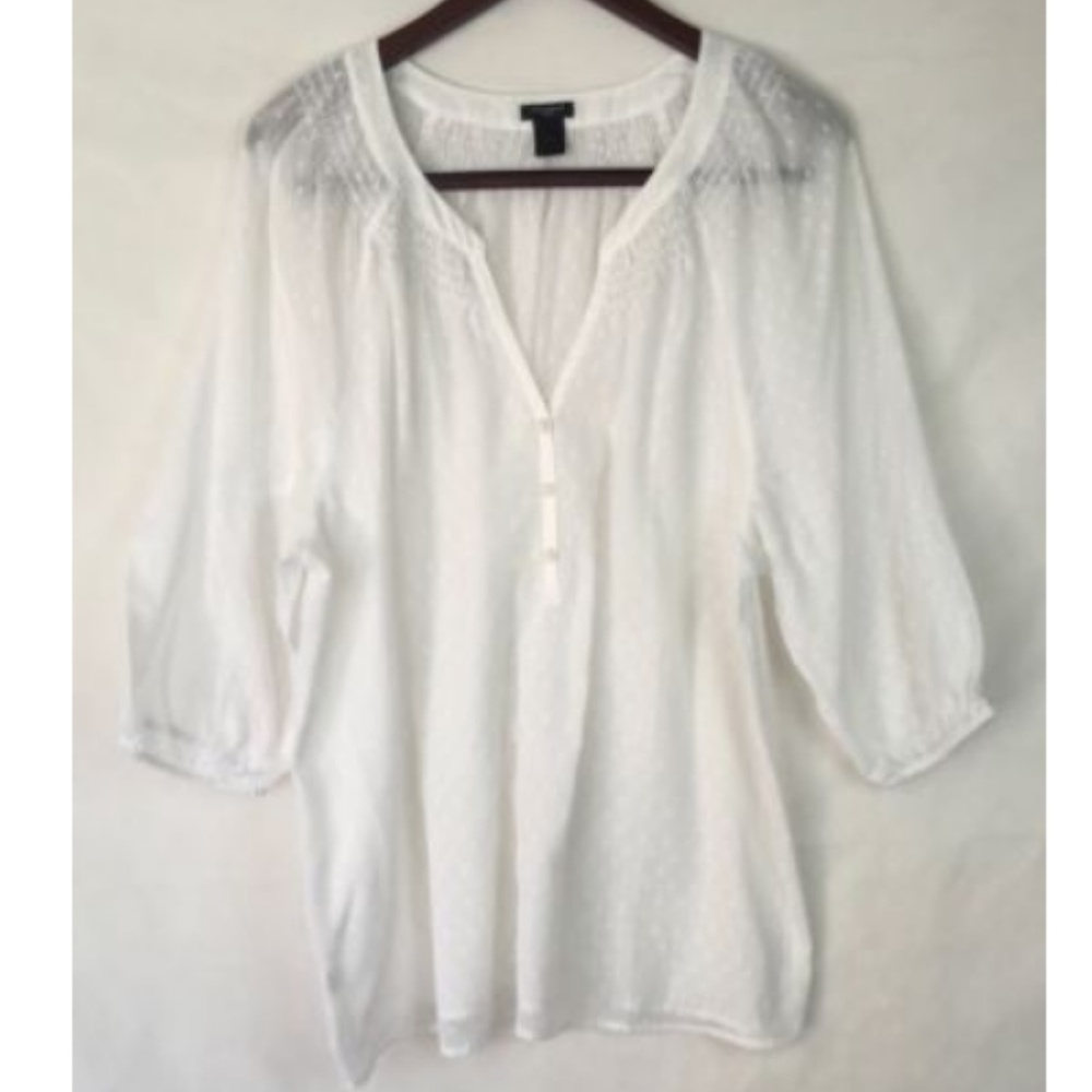 Ann Taylor LOFT Women’s Semi-Sheer popover